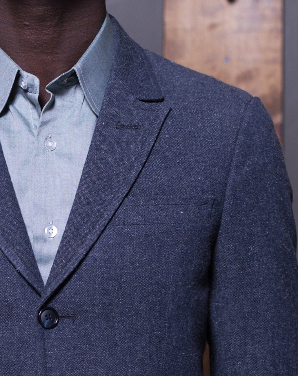 3 Button Sack Coat Blazer - Bykowski Tailor & Garb semi peak lapel Wool slim fit tailored fit vintage inspired peaky blinders Made in USA Handcrafted English Tweed Gatsby Edwardian Casual Dapper Classic 1930's 1920's 1910's 1800's