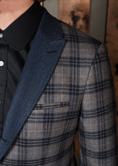 Contrast Lapel Jacket