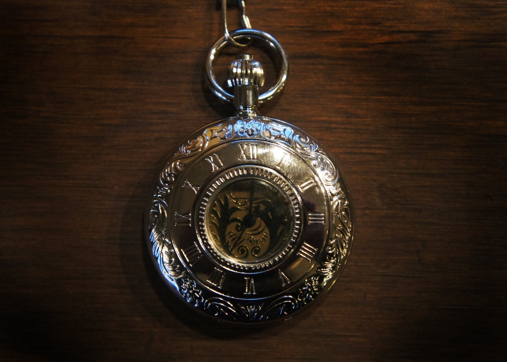 Silver Window Pocket Watch