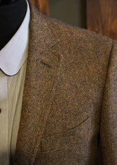 Classic Tweed Suit-Bykowski Tailor & Garb Wool vintage inspired slim fit prohibition peaky blinders Made in USA high armholes heritage clothing Handcrafted Gatsby English Tweed Edwardian Dapper Classic brown 1930's 1920's 1910's