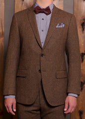Classic Tweed Suit-Bykowski Tailor & Garb Wool vintage inspired slim fit prohibition peaky blinders Made in USA high armholes heritage clothing Handcrafted Gatsby English Tweed Edwardian Dapper Classic brown 1930's 1920's 1910's