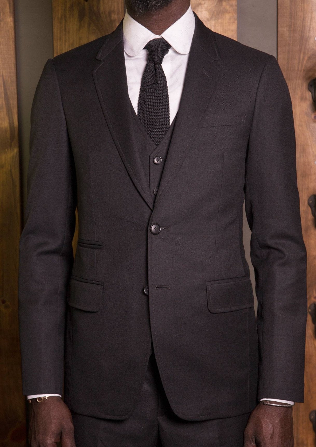 Classic Link Button suit-Bykowski Tailor & Garb Wool tailored fit prohibition peaky blinders hand crafted Dapper Classic 1920's vintage inspired Made in USA Handcrafted