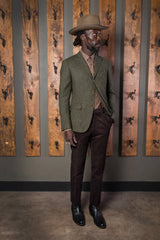 Bykowski Tailor & Garb -Derby Jacket peaky blinders Wool vintage inspired tweed tailored fit slim fit prohibition herringbone heritage clothing Gatsby English Tweed Edwardian Classic Casual 1930's 1920's 1910's