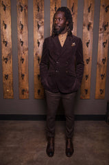 2x4 Double breasted Jacket-Bykowski Tailor & Garb semi peak lapel slim fit tailored fit Wool prohibition Rustic peaky blinders heritage clothing hand crafted Edwardian Gatsby double breasted jacket Dapper 1930's 1920's 1910's Made in USA Handcrafted Corduroy Casual