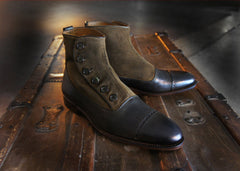 Merganser Two tone Button Boot