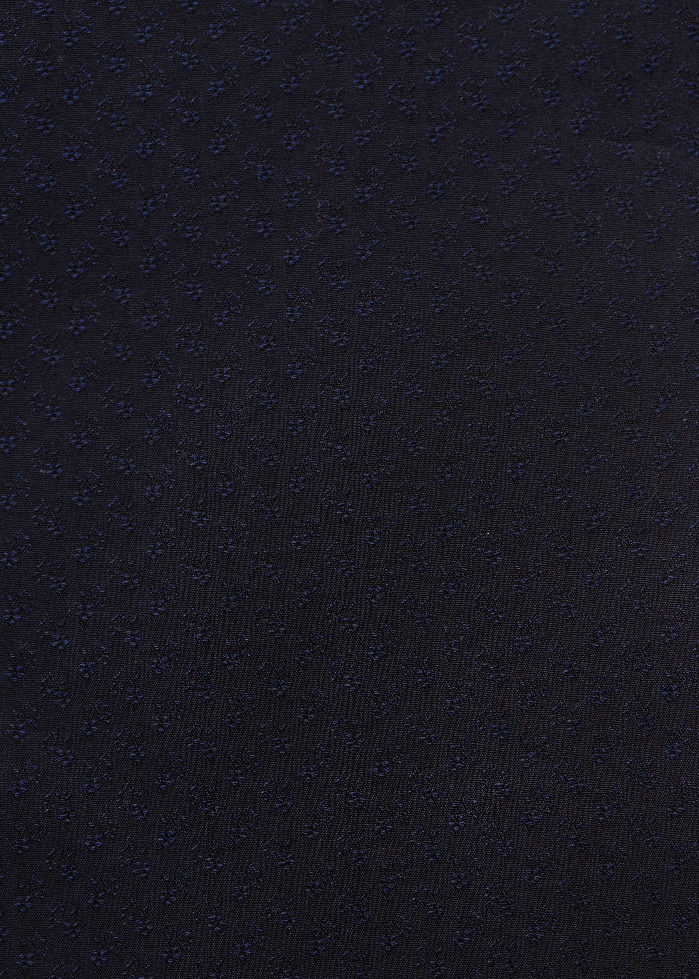 Navy blue Floral Standard Spread Shirt