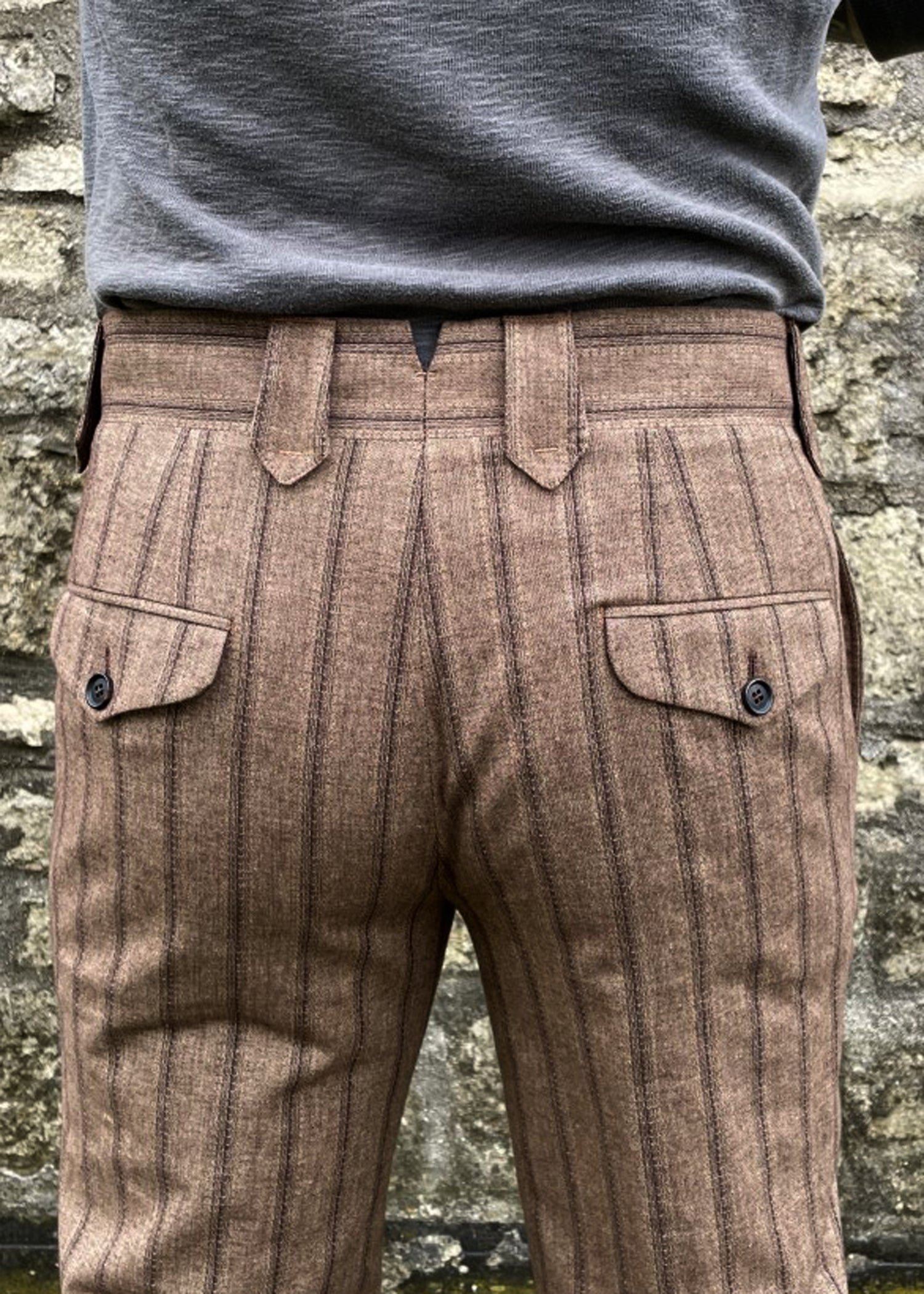 Pinkerton Trouser- Brown stripe