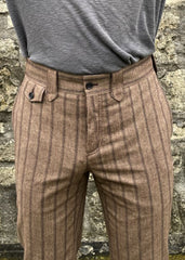 Pinkerton Trouser- Brown stripe