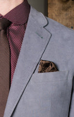 Round Notch Blazer-Bykowski Tailor & Garb slim fit tailored fit vintage inspired Made in USA Gatsby Corduroy 1930's 1920's Classic Dapper