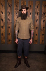 Bykowski Tailor & Garb -fishtail back trosuers knickers Rustic suspenders vintage inspired Railroad prohibition peaky blinders Made in USA heritage clothing Gatsby Edwardian Denim Casual 1930's 1920's 1910's 1800's