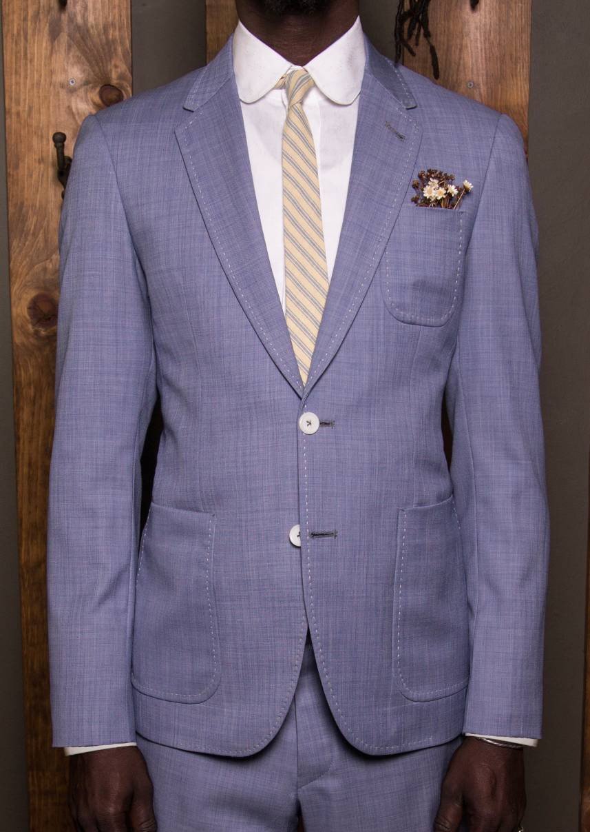 Summer Dress Casual Suit-Bykowski Tailor & Garb Cotton Casual tailored fit Wool vintage inspired Made in USA Dapper Classic