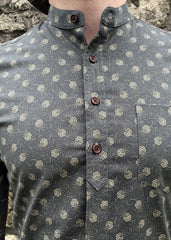 short sleeve calico Shirt