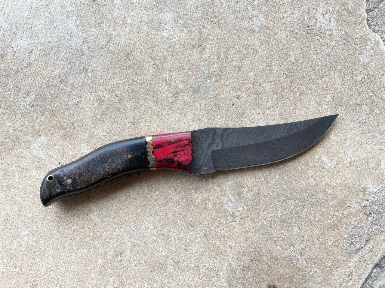 Knife Sheep Horn & Wood