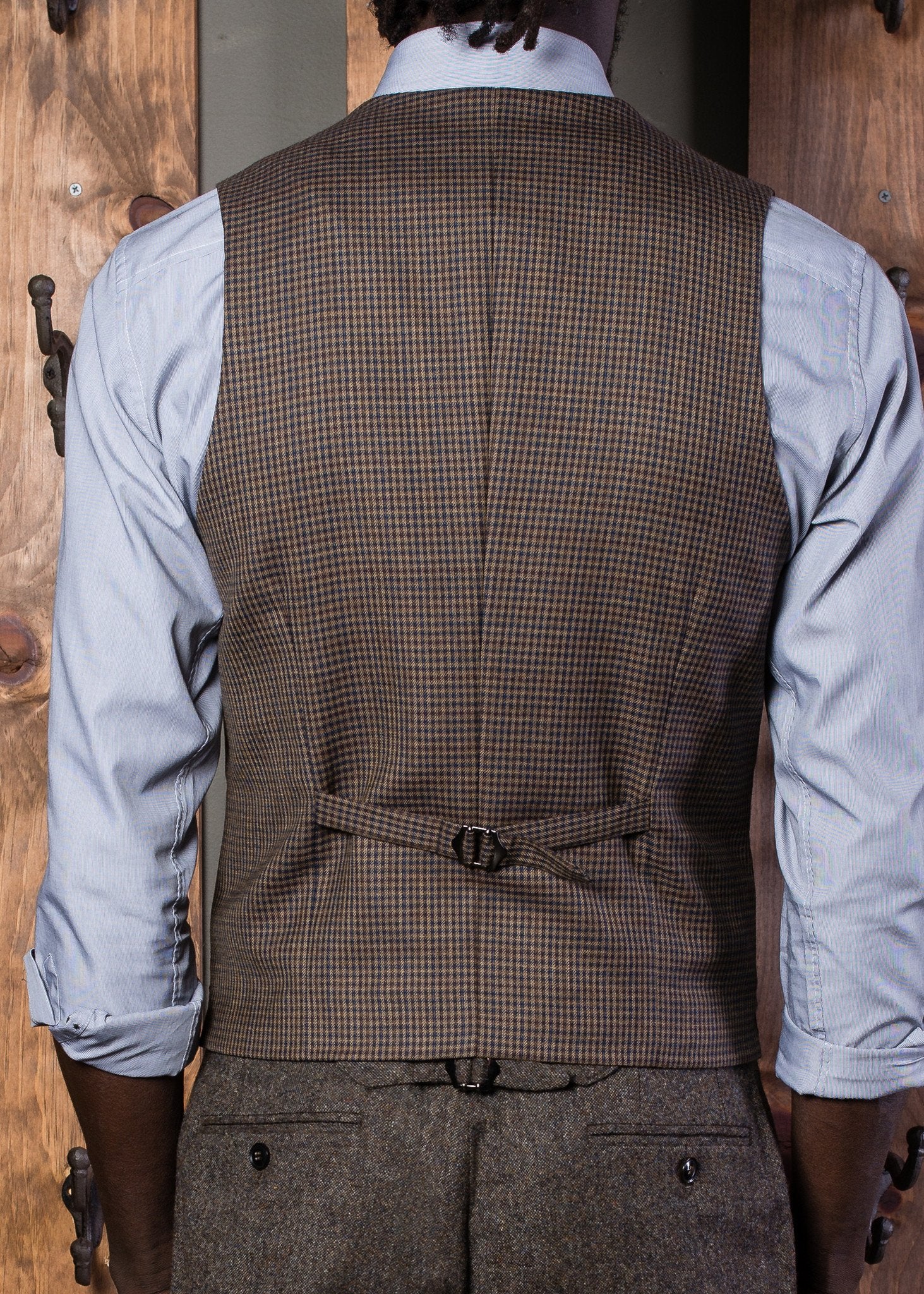 Bykowski Tailor & Garb peaky blinders Gatsby Vest tailored waistcoat slim fit Made in USA heritage clothing Edwardian double breasted Dapper Corduroy brown Barbershop 1930's 1910's prohibition