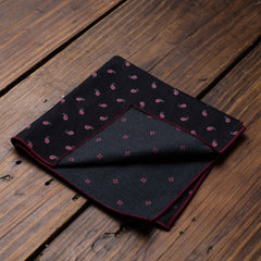 Black with Wine Paisley