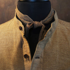 Brown Multi-color Stripe Cravat