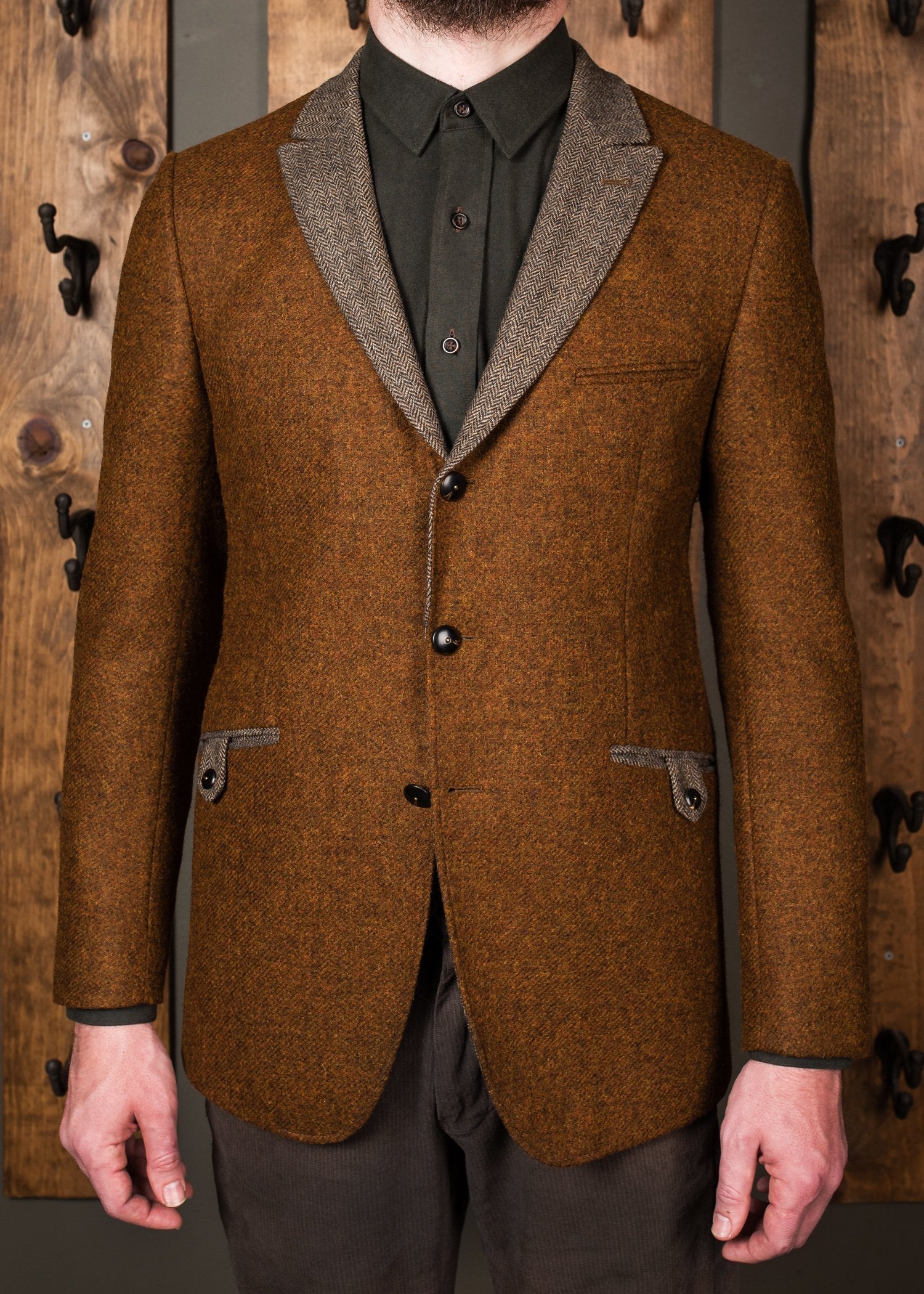 Contrast Jacket - Rust