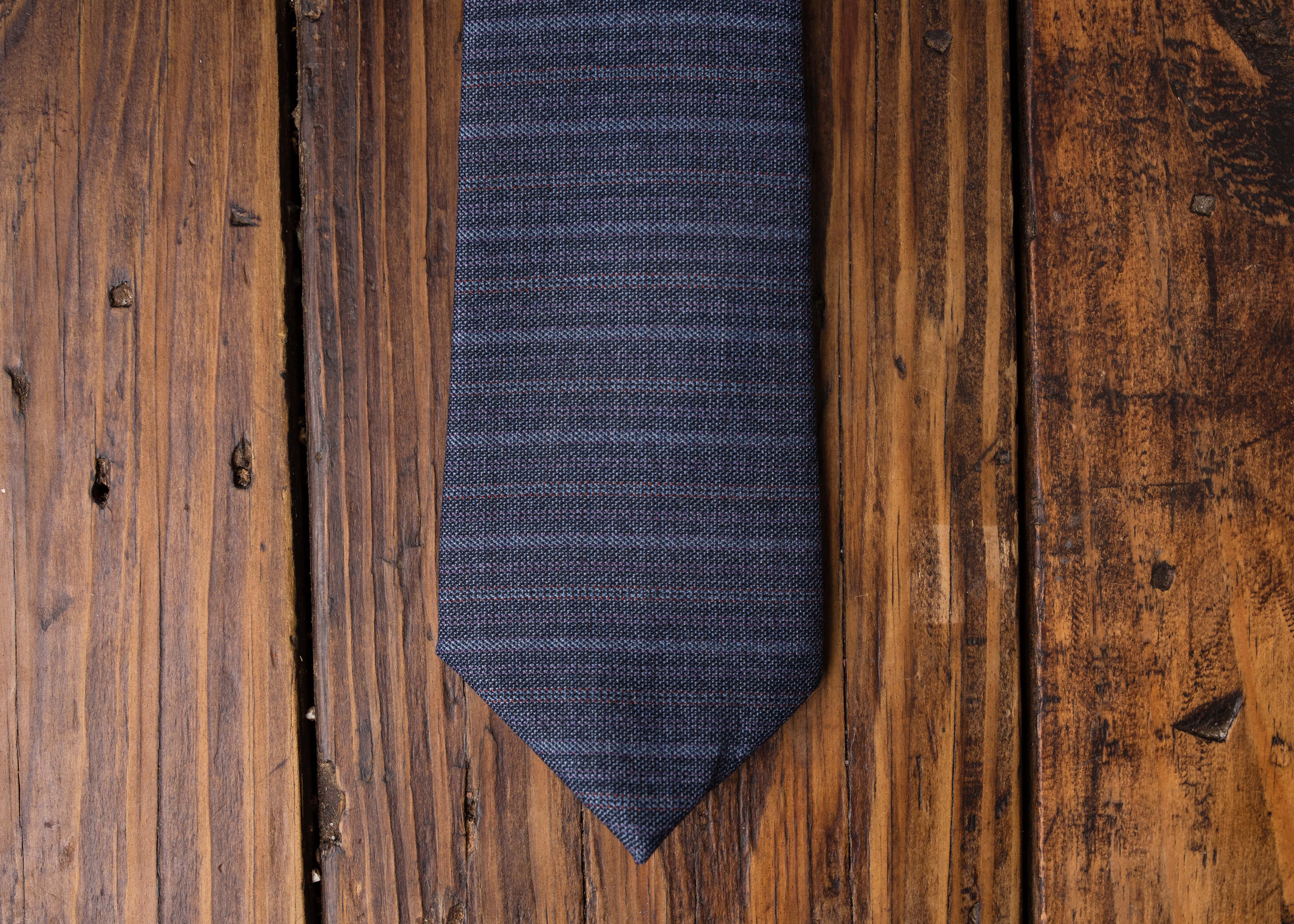 Blue Purple Stripe Necktie