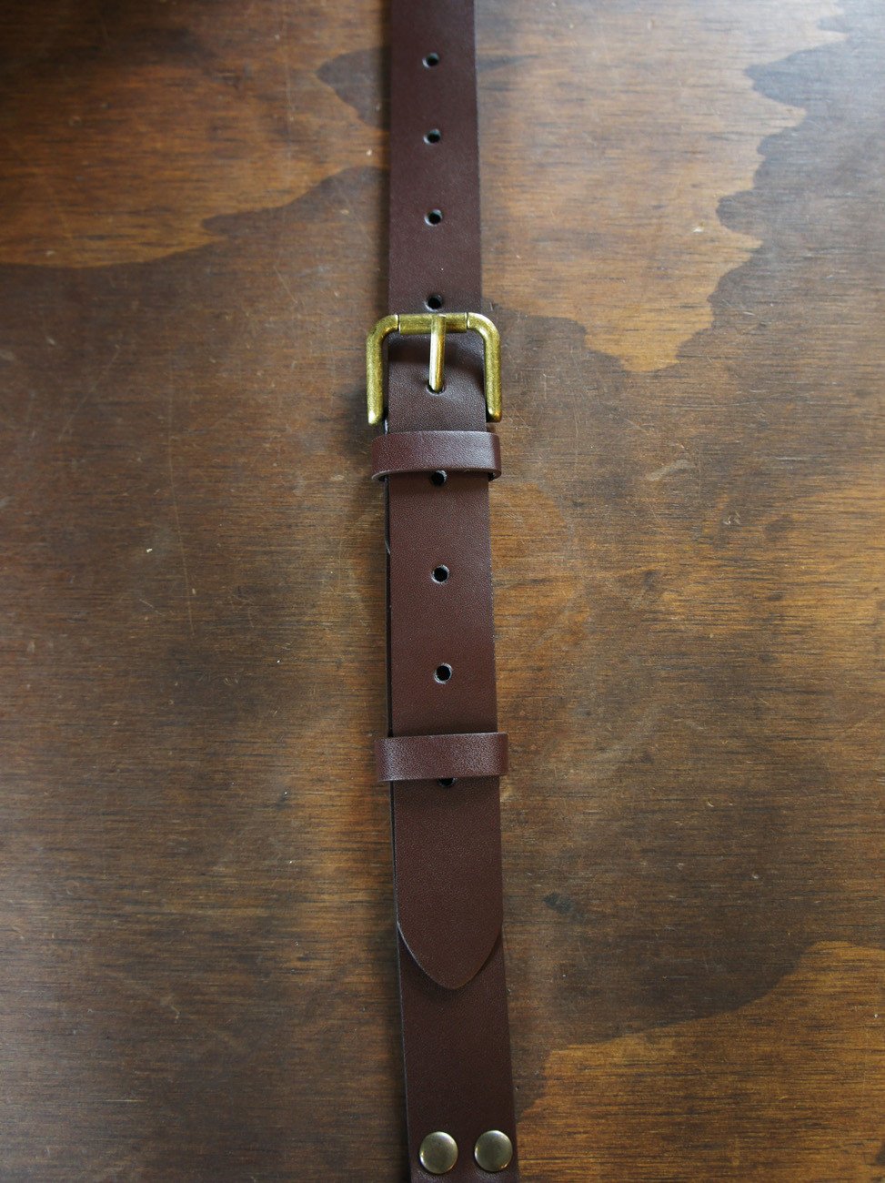 Leather Bucklestrap Button-On Suspenders - 1 Inch Wide 
