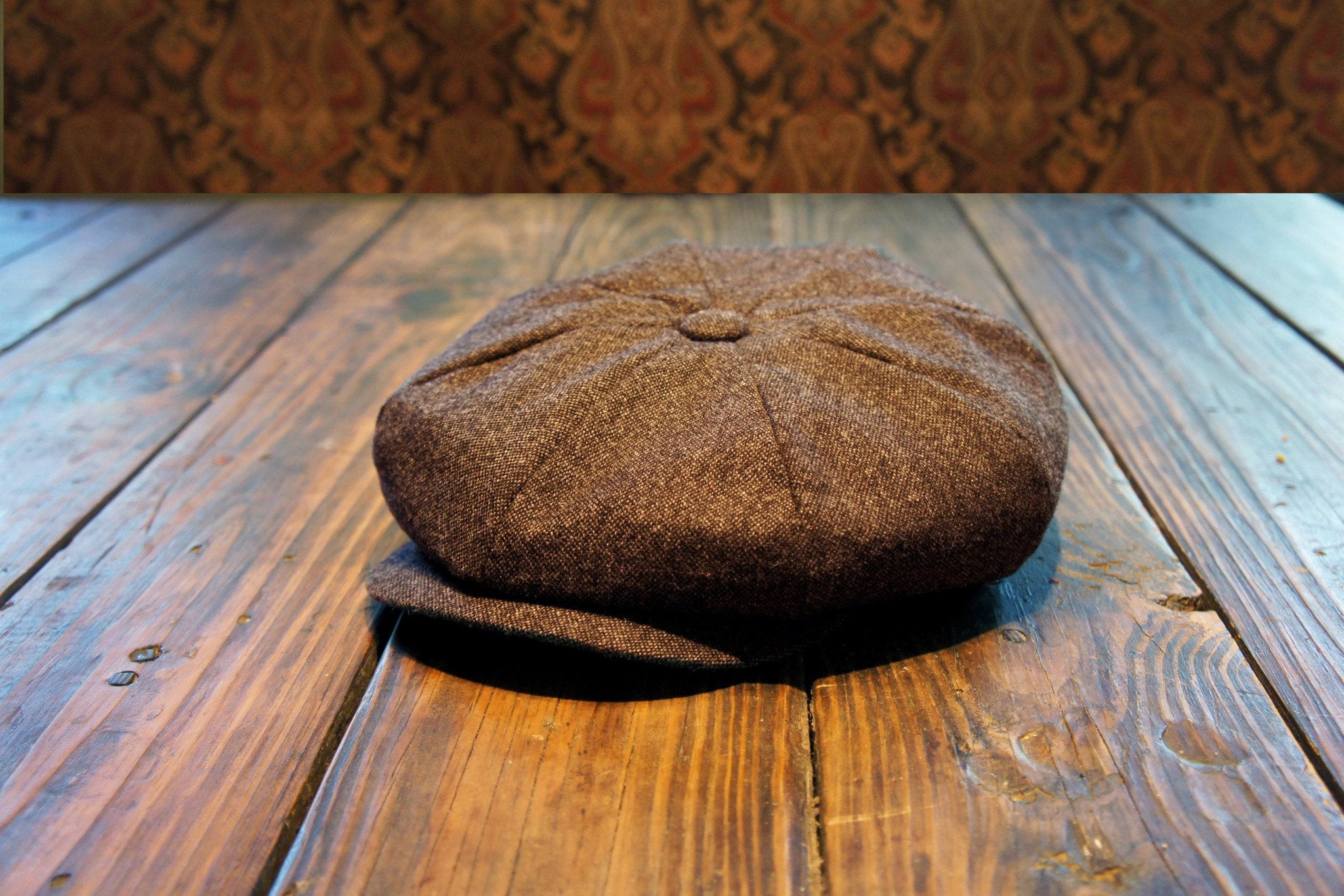 Bykowski Tailor & Garb's own 8-Panel English Tweed cap comes in two colors: Charcoal & Brown. Handcrafted by our team here in Austin, TX.