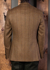 Bykowski Tailor & Garb- Crossley Jacket semi peak lapel vintage inspired Wool tailored fit prohibition peaky blinders Made in USA heritage clothing Gatsby English Tweed Edwardian Dapper Casual 1930's 1920's 1910's tweed