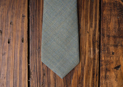 Light Sage Linen Necktie
