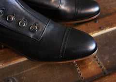 Merganser Button Boot Black ( made to order only)