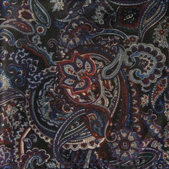 Purple Burgundy Paisley Pocket Square