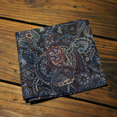 Purple Burgundy Paisley Pocket Square