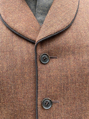 Samson 6 Button Shawl Lapel Waistcoat- Rust