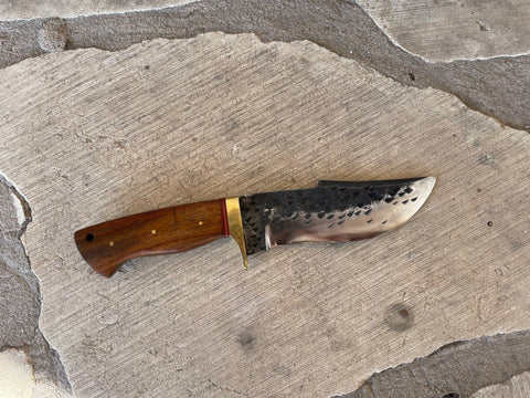 Knife wood and brass